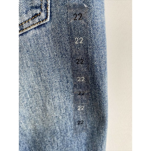 PACSUN Two Pairs of Ripped Baggy Jeans Stretch Button Fly Blue Size 22 NWOT - Picture 7 of 8